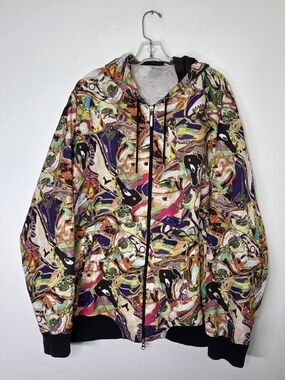 Vintage Jordan 5 v bel air Technicolor all over sneaker Multicolor Hoodie